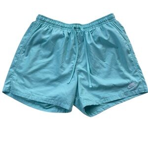 NIKE MENS SEAFOAM GREEN ATHLETIC FLOWY ATHLETIC SHORTS SIZE XXL